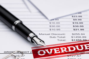 Ovedue bills and paperwork